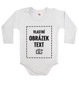 Dětské body / dupačky s vlastním potiskem - 5 originálních barev