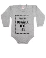 Dětské body / dupačky s vlastním potiskem - 5 originálních barev