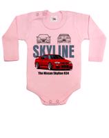 Dětské body Nissan Skyline R34  - kvalitní tisk a rychlé dodání
