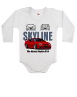 Dětské body Nissan Skyline R34  - kvalitní tisk a rychlé dodání