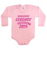 Dětské body s dlouhým rukávem „Opravdové legendy“ – pohodlné a personalizované