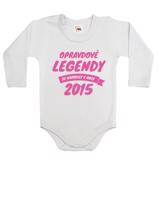 Dětské body s dlouhým rukávem „Opravdové legendy“ – pohodlné a personalizované