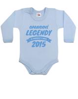 Dětské body s dlouhým rukávem „Opravdové legendy“ – pohodlné a personalizované