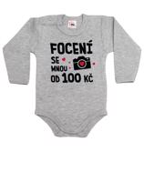 Dětské body s potiskem Focení se mnou od 100 Kč