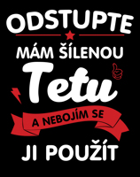 Dětské body s potiskem Mám šílenou tetu - ideální dárek od tety