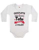 Dětské body s potiskem Mám šílenou tetu - ideální dárek od tety