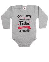 Dětské body s potiskem Mám šílenou tetu - ideální dárek od tety