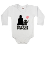 Dětské body s potiskem Star Wars Daddys Princess