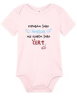 Dětské body s potiskem vypadám jako andílek ale zlobím jako čert