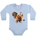 Dětské body s veverkou Scrat z Doby ledové - dárek na narozeniny