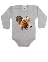 Dětské body s veverkou Scrat z Doby ledové - dárek na narozeniny