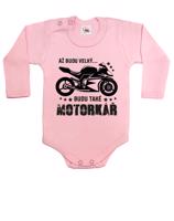 Dětské body s vtipným potiskem Až budu velký budu také motorkář