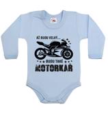 Dětské body s vtipným potiskem Až budu velký budu také motorkář