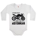 Dětské body s vtipným potiskem Až budu velký budu také motorkář