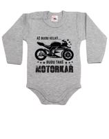Dětské body s vtipným potiskem Až budu velký budu také motorkář