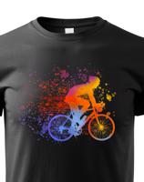 Dětské cyklistické tričko s potiskem cyklisty - tričko pro cyklisty