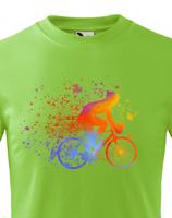Dětské cyklistické tričko s potiskem cyklisty - tričko pro cyklisty