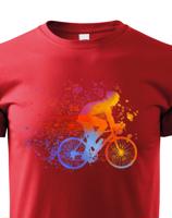 Dětské cyklistické tričko s potiskem cyklisty - tričko pro cyklisty