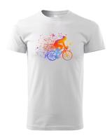 Dětské cyklistické tričko s potiskem cyklisty - tričko pro cyklisty