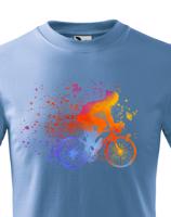 Dětské cyklistické tričko s potiskem cyklisty - tričko pro cyklisty
