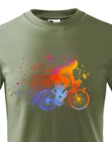 Dětské cyklistické tričko s potiskem cyklisty - tričko pro cyklisty