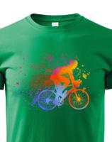 Dětské cyklistické tričko s potiskem cyklisty - tričko pro cyklisty