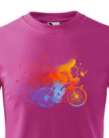 Dětské cyklistické tričko s potiskem cyklisty - tričko pro cyklisty