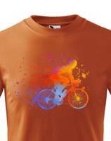 Dětské cyklistické tričko s potiskem cyklisty - tričko pro cyklisty