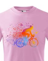 Dětské cyklistické tričko s potiskem cyklisty - tričko pro cyklisty