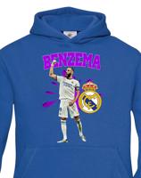 Dětské mikina s potiskem hráče Karim Benzema - ideální pro malé fotbalisty