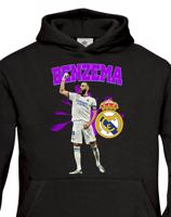 Dětské mikina s potiskem hráče Karim Benzema - ideální pro malé fotbalisty