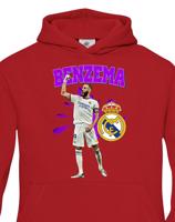 Dětské mikina s potiskem hráče Karim Benzema - ideální pro malé fotbalisty
