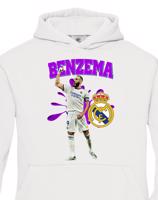 Dětské mikina s potiskem hráče Karim Benzema - ideální pro malé fotbalisty