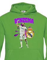 Dětské mikina s potiskem hráče Karim Benzema - ideální pro malé fotbalisty