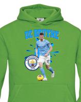 Dětské mikina s potiskem hráče Kevin De Bruyne - ideální pro malé fotbalisty