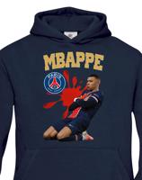 Dětské mikina s potiskem hráče Kylian Mbappé - ideální pro malé fotbalisty