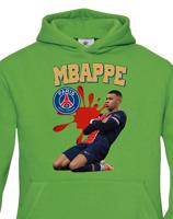 Dětské mikina s potiskem hráče Kylian Mbappé - ideální pro malé fotbalisty