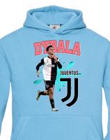 Dětské mikina s potiskem hráče Paulo Dybala - ideální pro malé fotbalisty