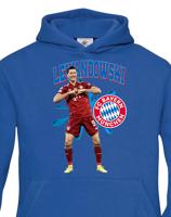 Dětské mikina s potiskem hráče Robert Lewandowski - ideální pro malé fotbalisty