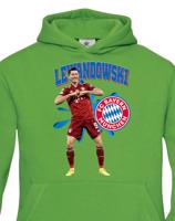 Dětské mikina s potiskem hráče Robert Lewandowski - ideální pro malé fotbalisty