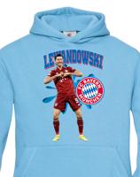 Dětské mikina s potiskem hráče Robert Lewandowski - ideální pro malé fotbalisty