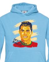 Dětské mikina s potiskem hráče Ronaldo - ideální pro malé fotbalisty
