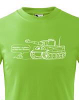 Dětské military tričko s potiskem německého těžkého tanku Tiger