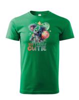 Dětské narozeninové tričko s potiskem pandy a nápisem Birthday cutie