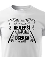 Dětské rybářské tričko Nejlepší rybářská dcerka na světě