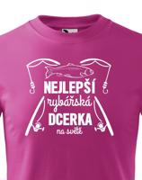 Dětské rybářské tričko Nejlepší rybářská dcerka na světě