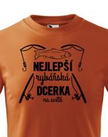 Dětské rybářské tričko Nejlepší rybářská dcerka na světě