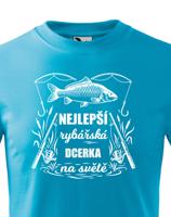 Dětské rybářské tričko Nejlepší rybářská dcerka na světě