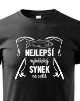 Dětské rybářské tričko Nejlepší rybářský synek na světě-dárek pro rybáře