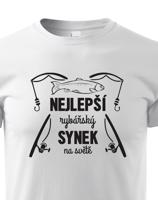 Dětské rybářské tričko Nejlepší rybářský synek na světě-dárek pro rybáře